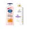 Vaseline SPF 30 Body Lotion + Dove Daily Shine Shampoo Combo