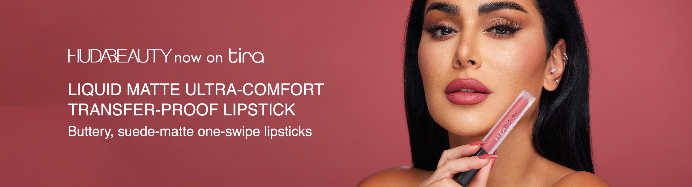 Huda Beauty Liquid Matte Ultra-Comfort Transfer-Proof Lipstick 4.2ml  (Various Shades)