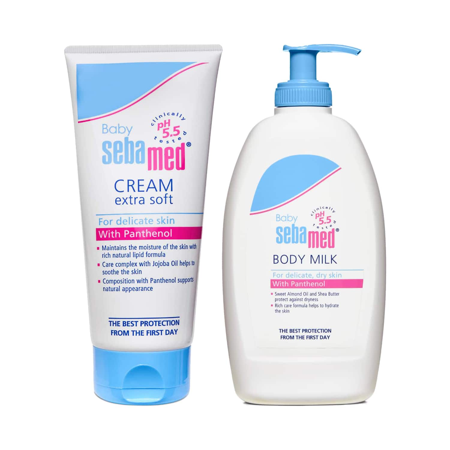 Sebamed | SebaMed Baby Body Lotion for All Skin Types (400 ml) & Baby Powder with Honeysuckle (200 g) Combo