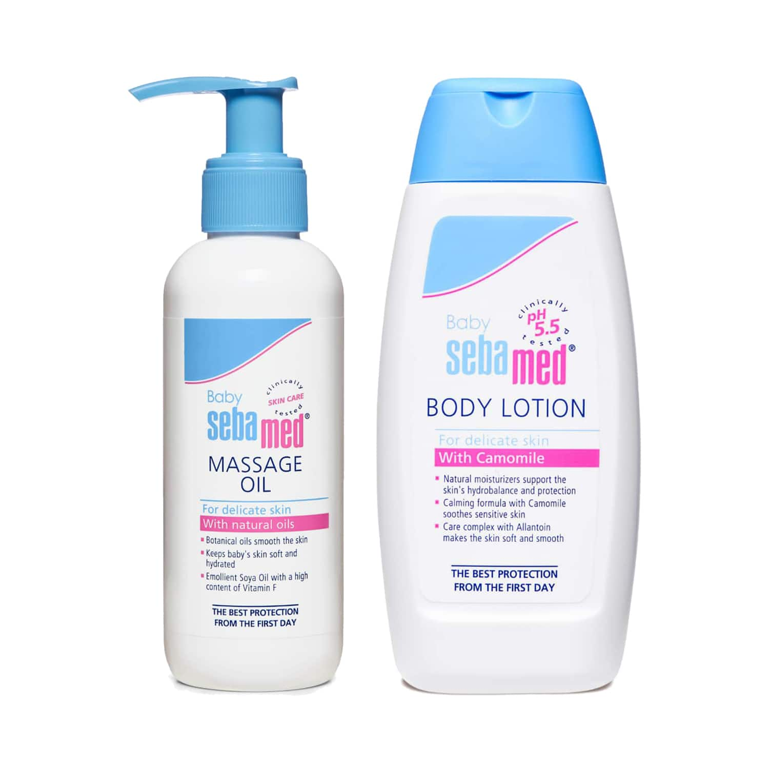 Sebamed | Sebamed Baby Massage Oil (150 ml) & Baby Lotion (100 ml) Combo