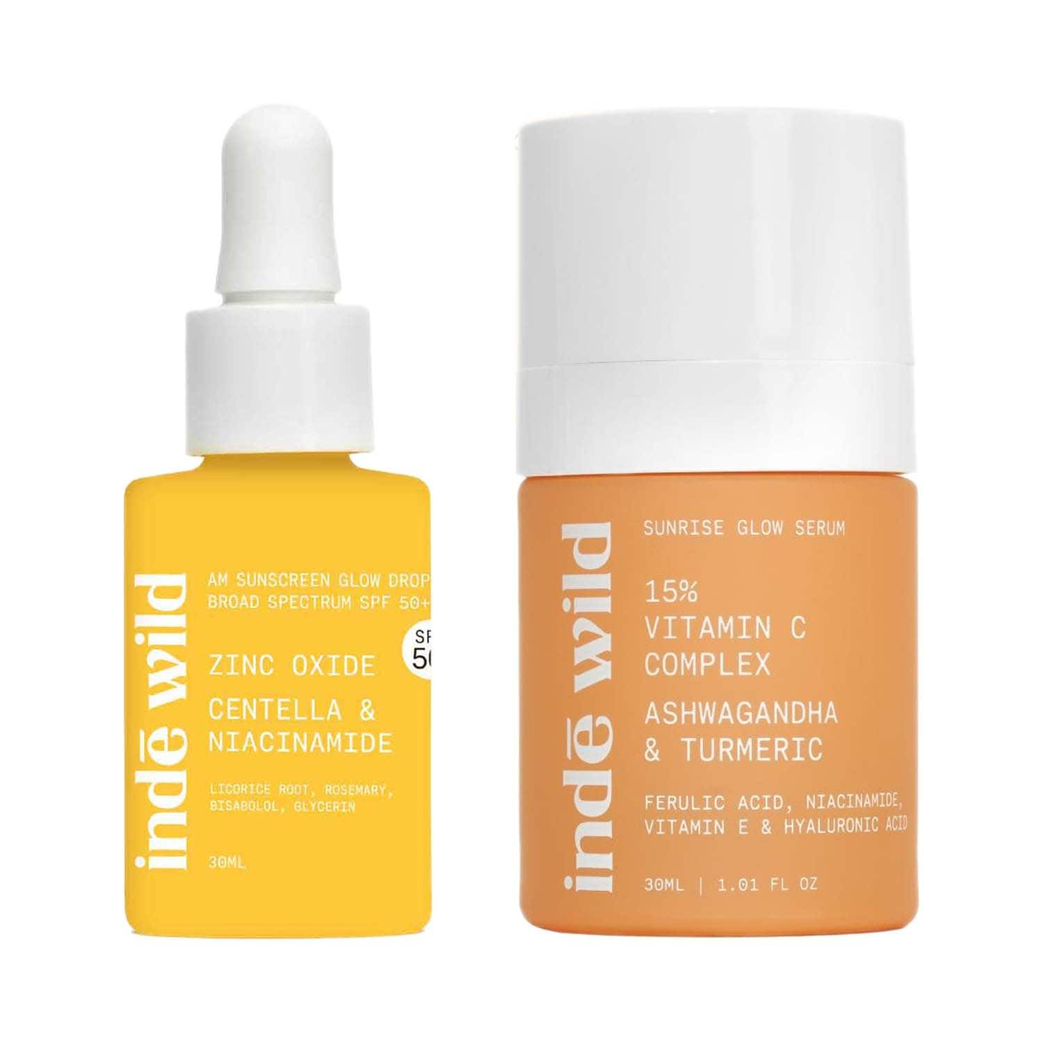 Inde Wild | Inde Wild Vitamin C & Sunscreen Glow Drops Combo