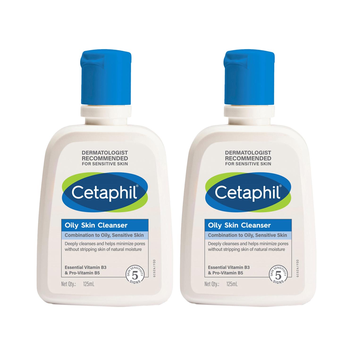 Cetaphil | Cetaphil Oily Skin Cleanser (125 ml) (Pack of 2) Combo