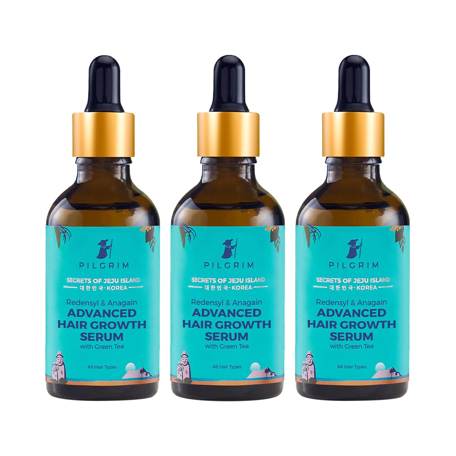 Pilgrim | Pilgrim Redensyl & Anagain Advanced Hair Growth Serum Pack of 3 (50 ml)