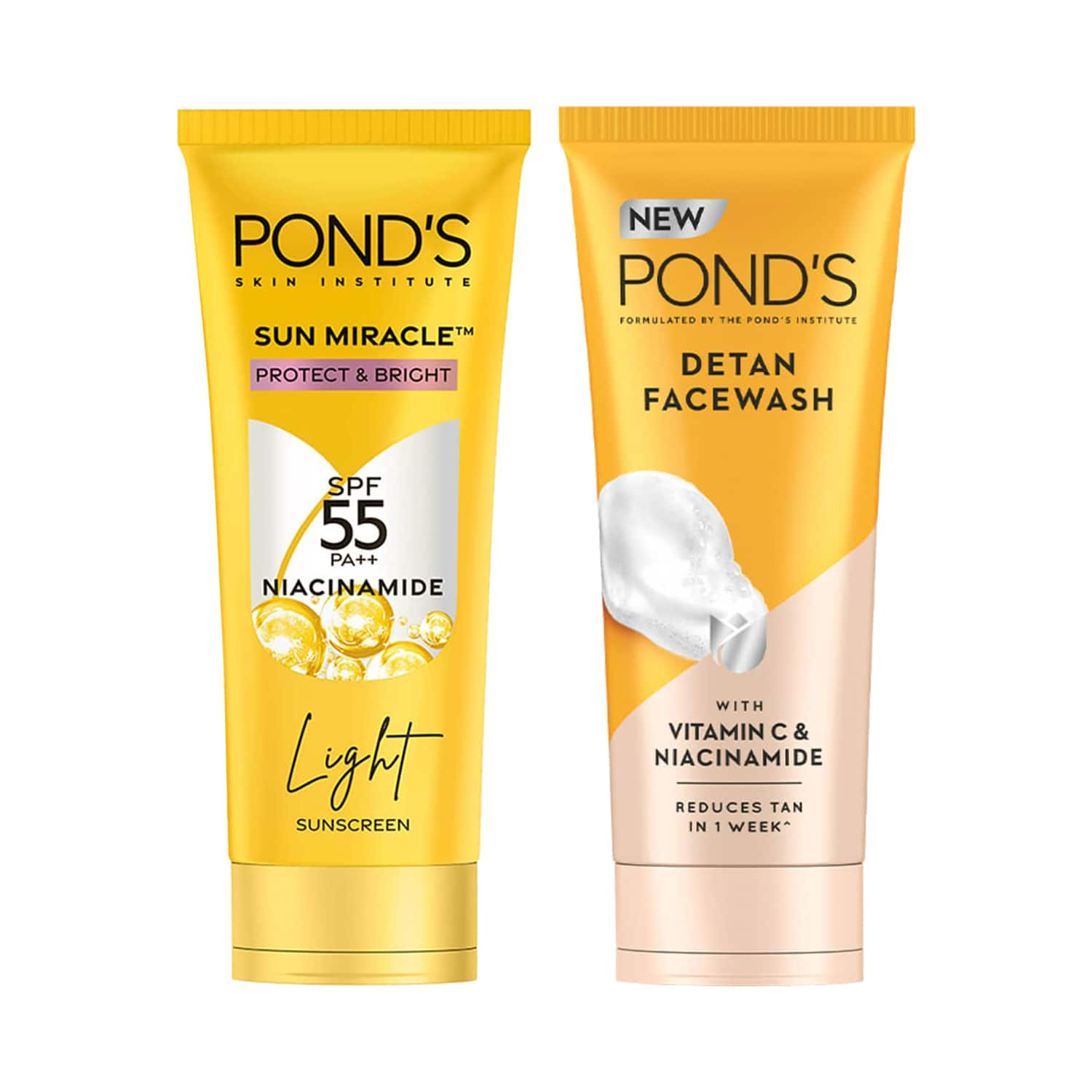 Pond's | Ponds Sunscreen SPF 50 + Detan Facewash Combo