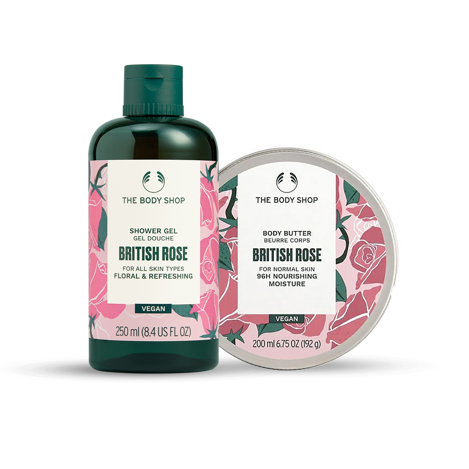 The Body Shop | The Body Shop British Rose Shower Gel & Body Butter Combo