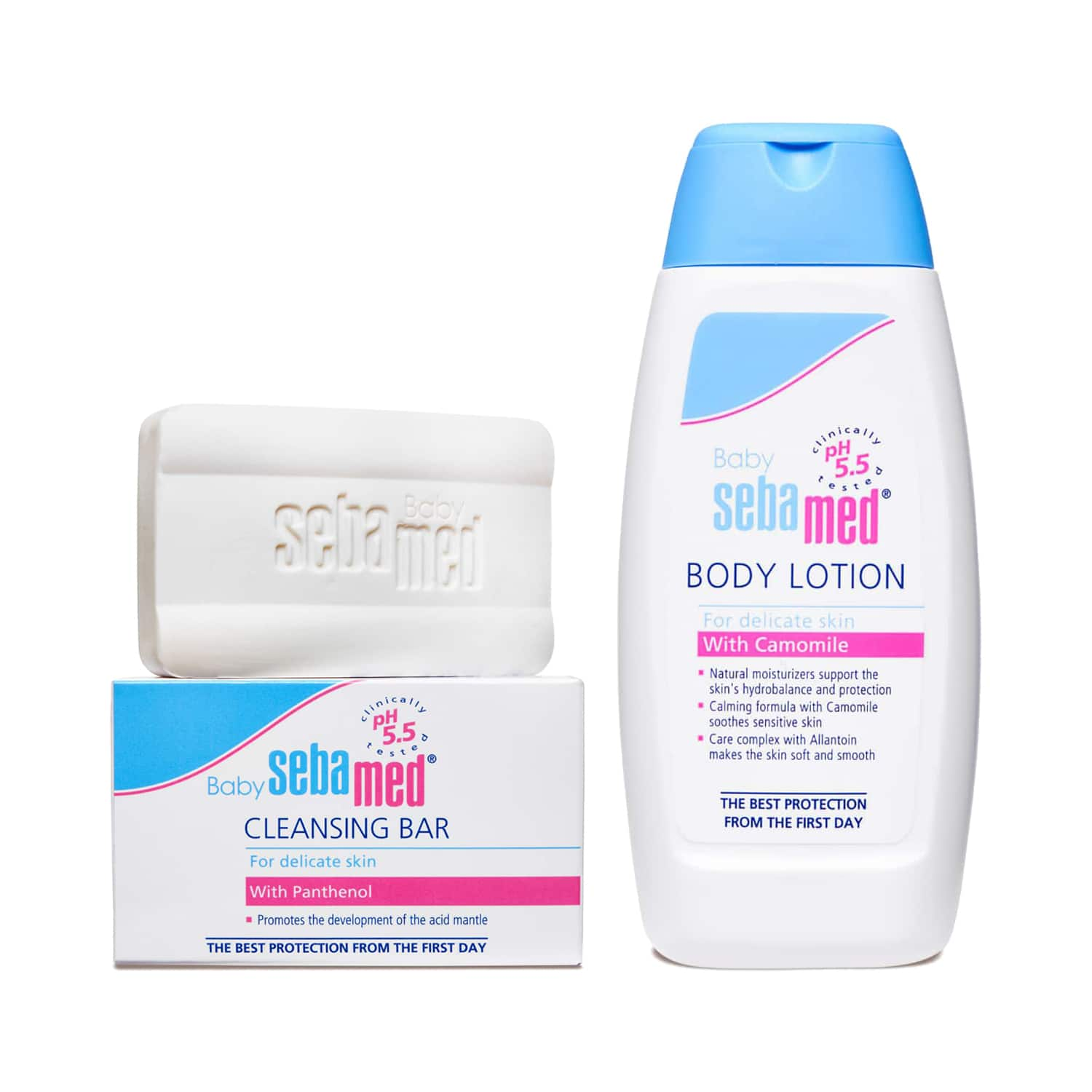 Sebamed | Sebamed Baby Lotion (100 ml) and Baby Cleansing Bar (100 g) Combo