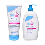 Sebamed Baby Lotion (400 ml) & Baby Cream Extra Soft (200 ml) Combo