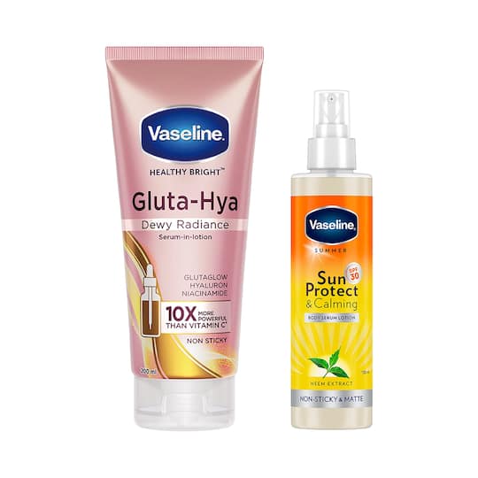 Vaseline Gluta Hya + Sun Protect Combo