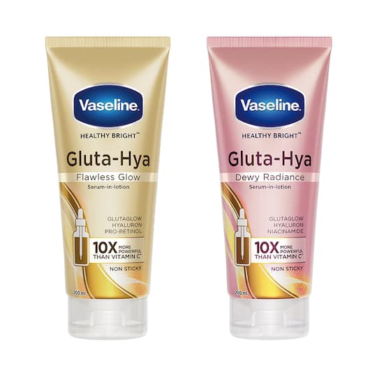 Vaseline Gluta Hya Dewy Radiance + Flawless Glow - Pack of 2