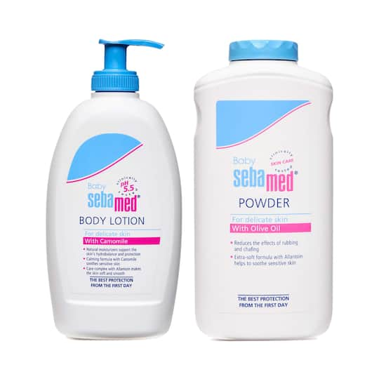 SebaMed Baby Lotion (400 ml) and  Baby Powder (200 g) Combo