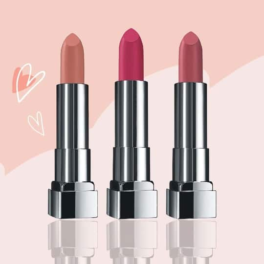 Maybelline New York Color Sensational Creamy Matte Lipstick Pack of 3 (Shades 656, 660, 680) Combo