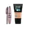 Maybelline New York Lash Sensational Waterproof Mascara + Fit Me Liquid Foundation Tube-310 Combo