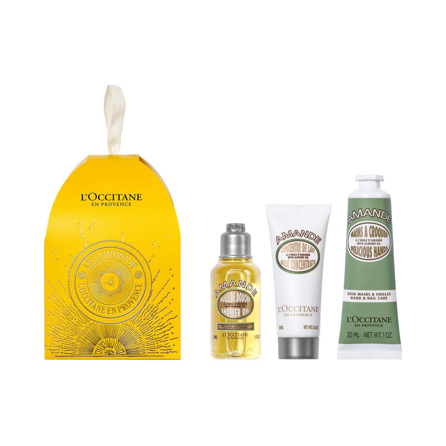 L'occitane | L'occitane Almond Ornament Bath & Body Care Gift Set (3 pcs)
