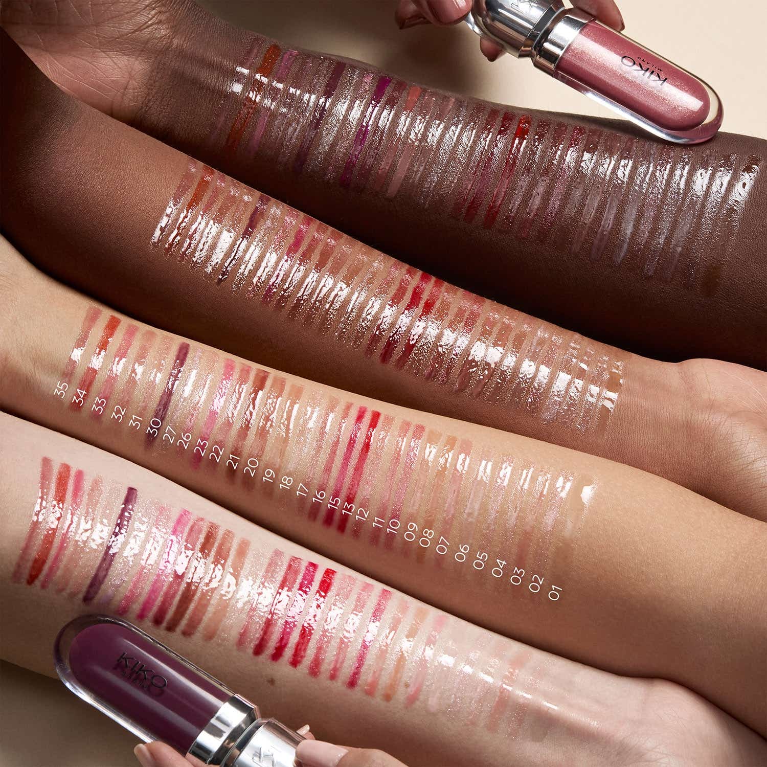KIKO Milano 3D Hydra Lipgloss 17 Pearly Mauve 6.5 ml - Image 8