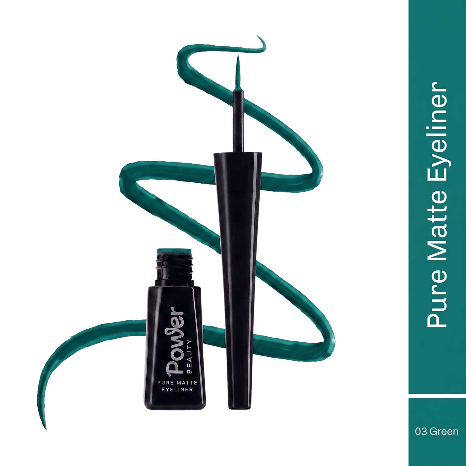 Power BEAUTY | Power BEAUTY Pure matte Eyeliner - Green 04 (3.5 ml)