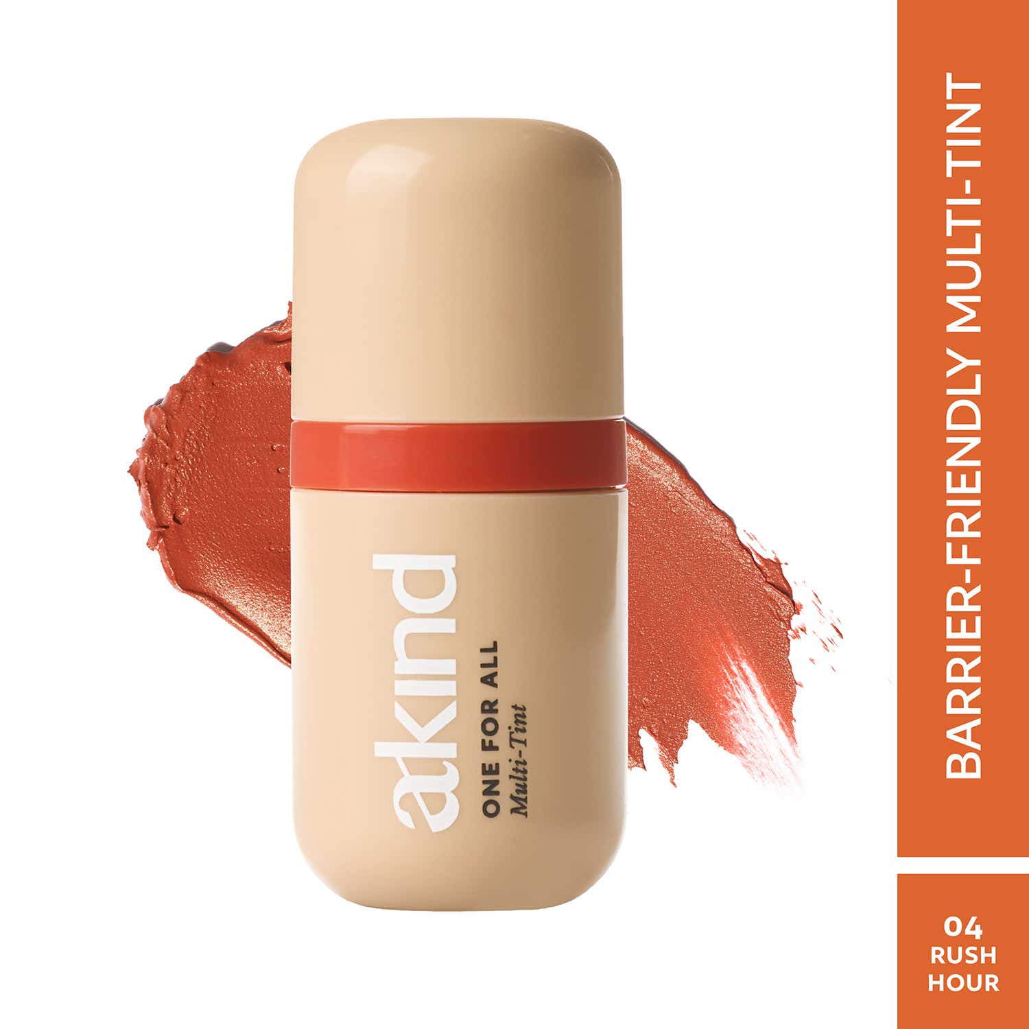 Akind | Akind One For All Multi-Tint - Barrier-Loving Tint for Lips, Cheeks & Eyes - Rush Hour (5.5 ml)