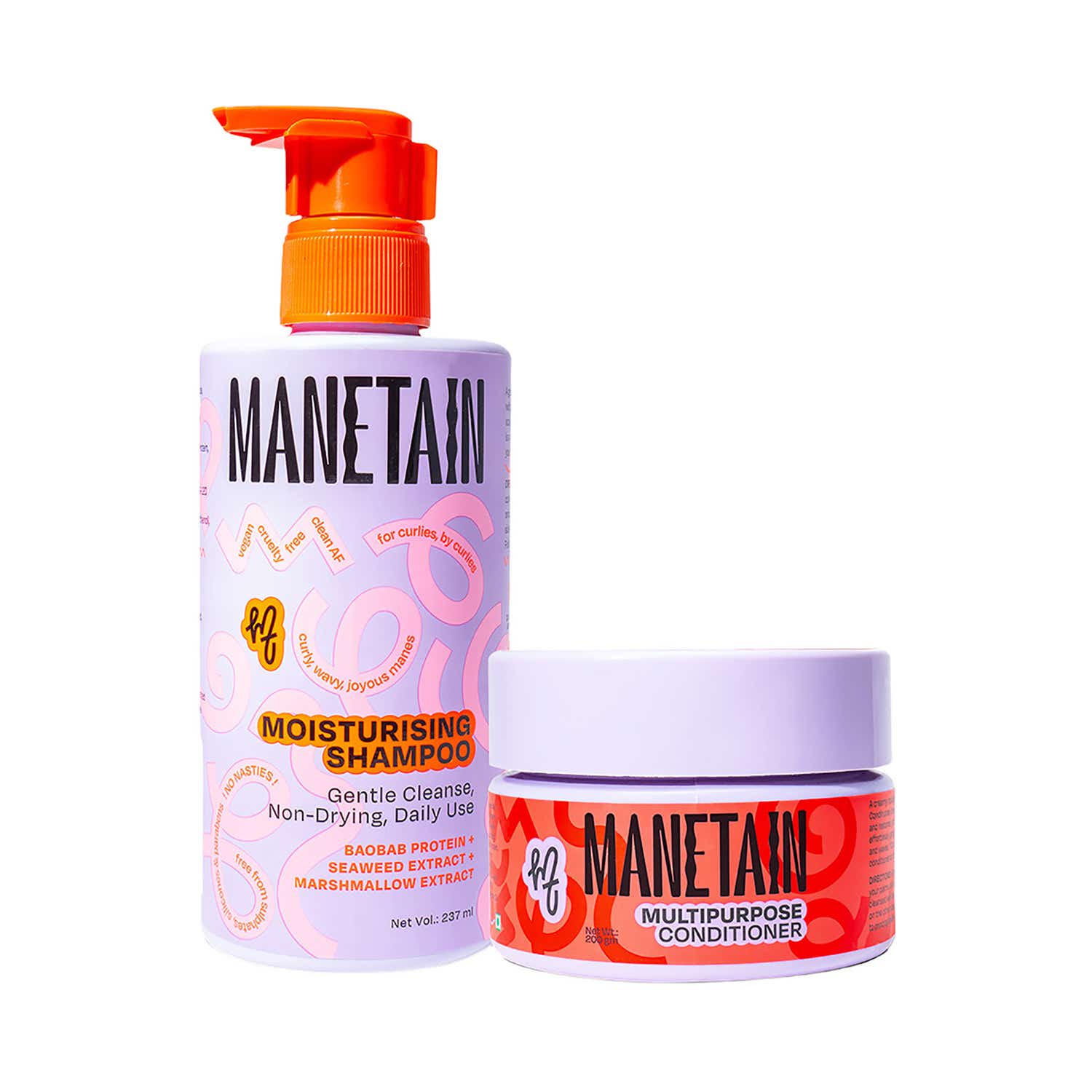 Manetain | Manetain Basic Bundle Moisturizing Shampoo & Multi-Purpose Conditioner (2 pcs)