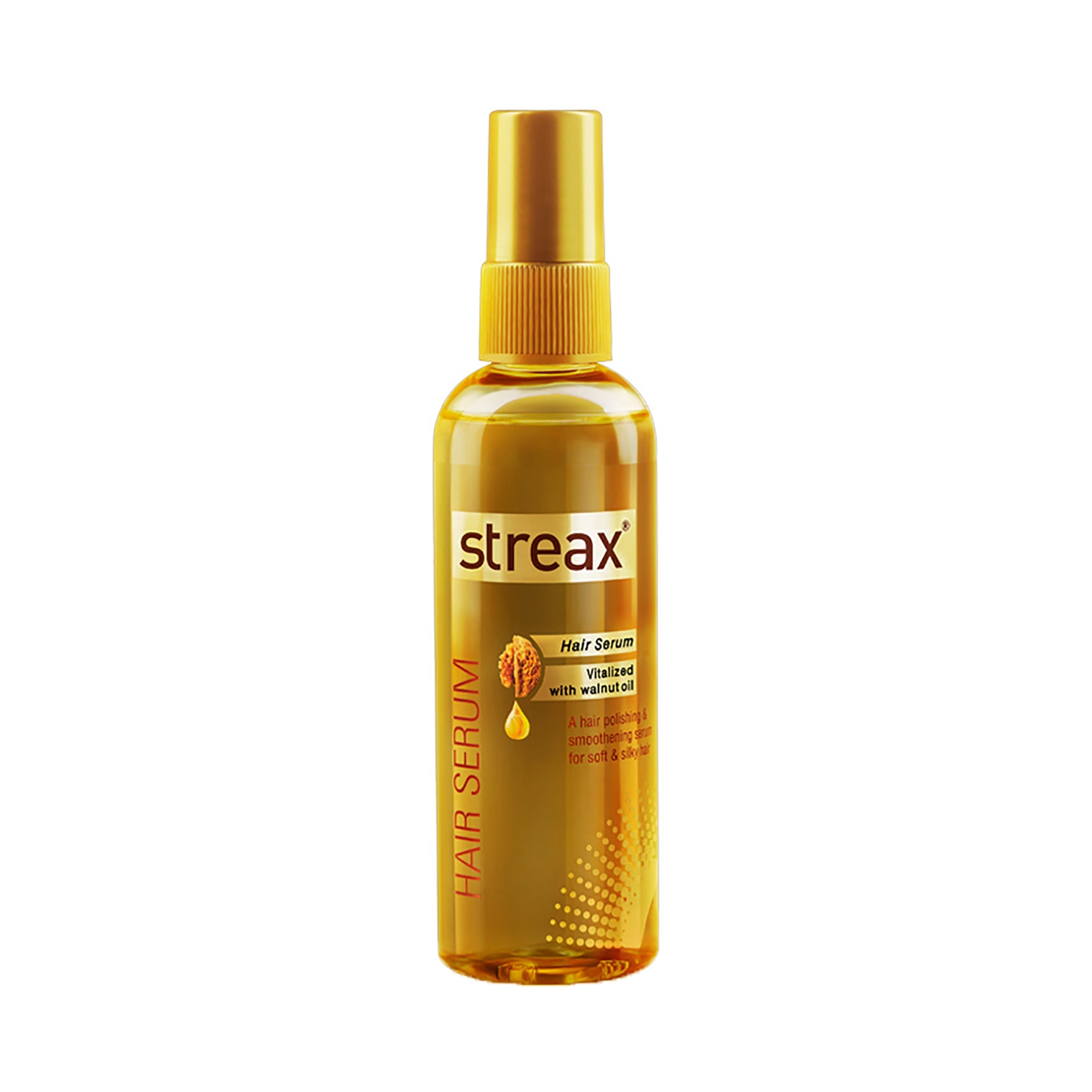 Streax | Streax Hair Serum Vitalized With Walnut Oil For Hair Smoothening & Shine (200ml)