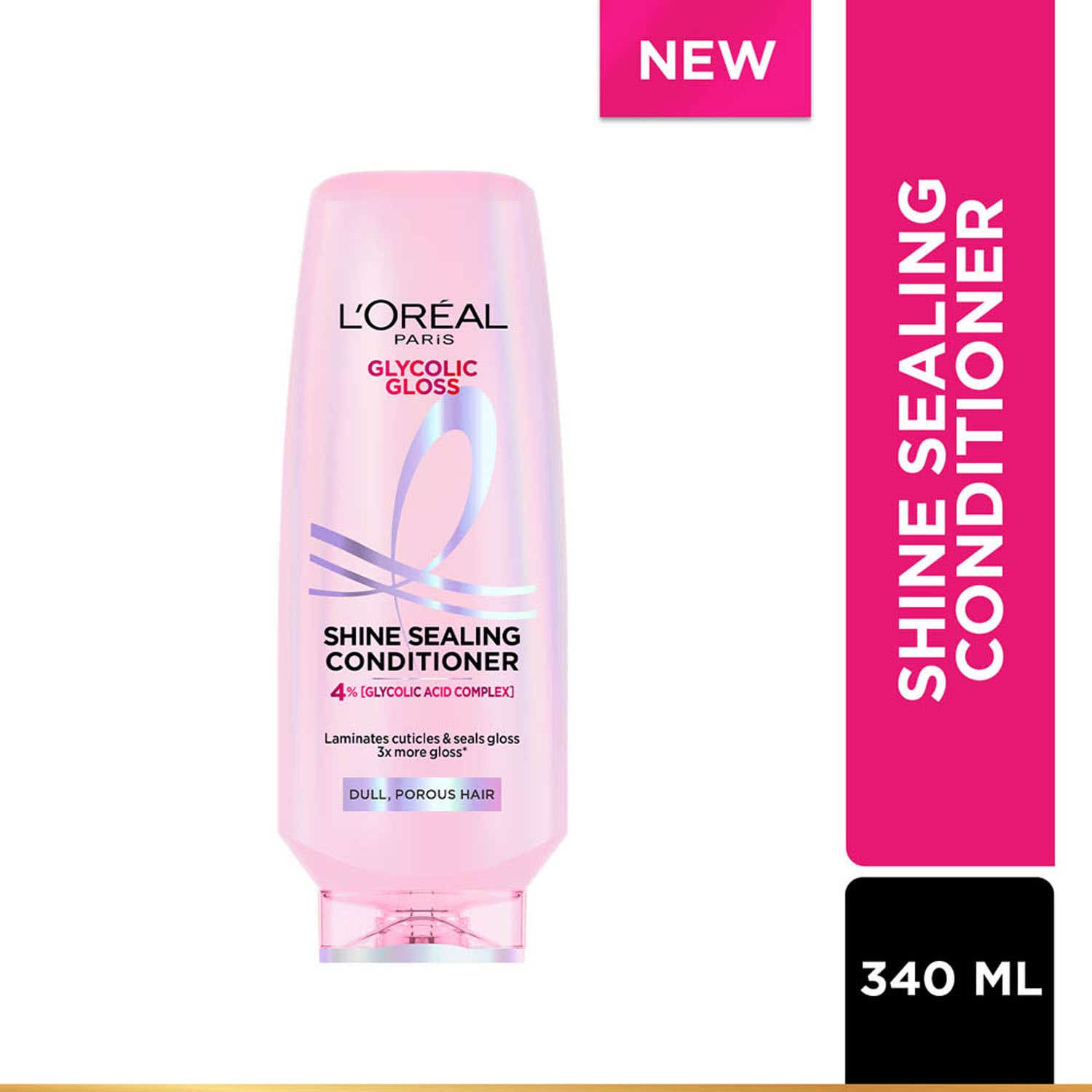 L'Oreal Paris | L’Oreal Paris Glycolic Gloss Conditioner Seals 3X Gloss (340 ml)