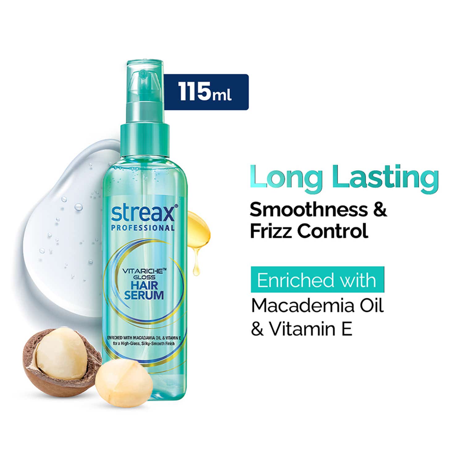 Streax Professional | Streax Professional Vitarich Gloss Hair Serum (115ml)