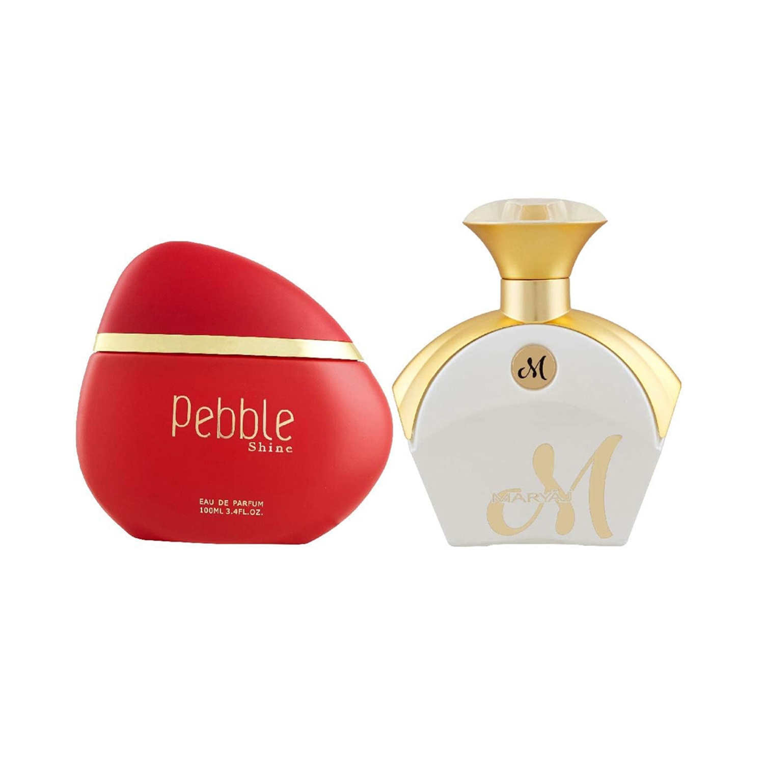 Maryaj Pebble Shine & Maryaj M White Eau De Parfum Combo Pack (2 Pcs)