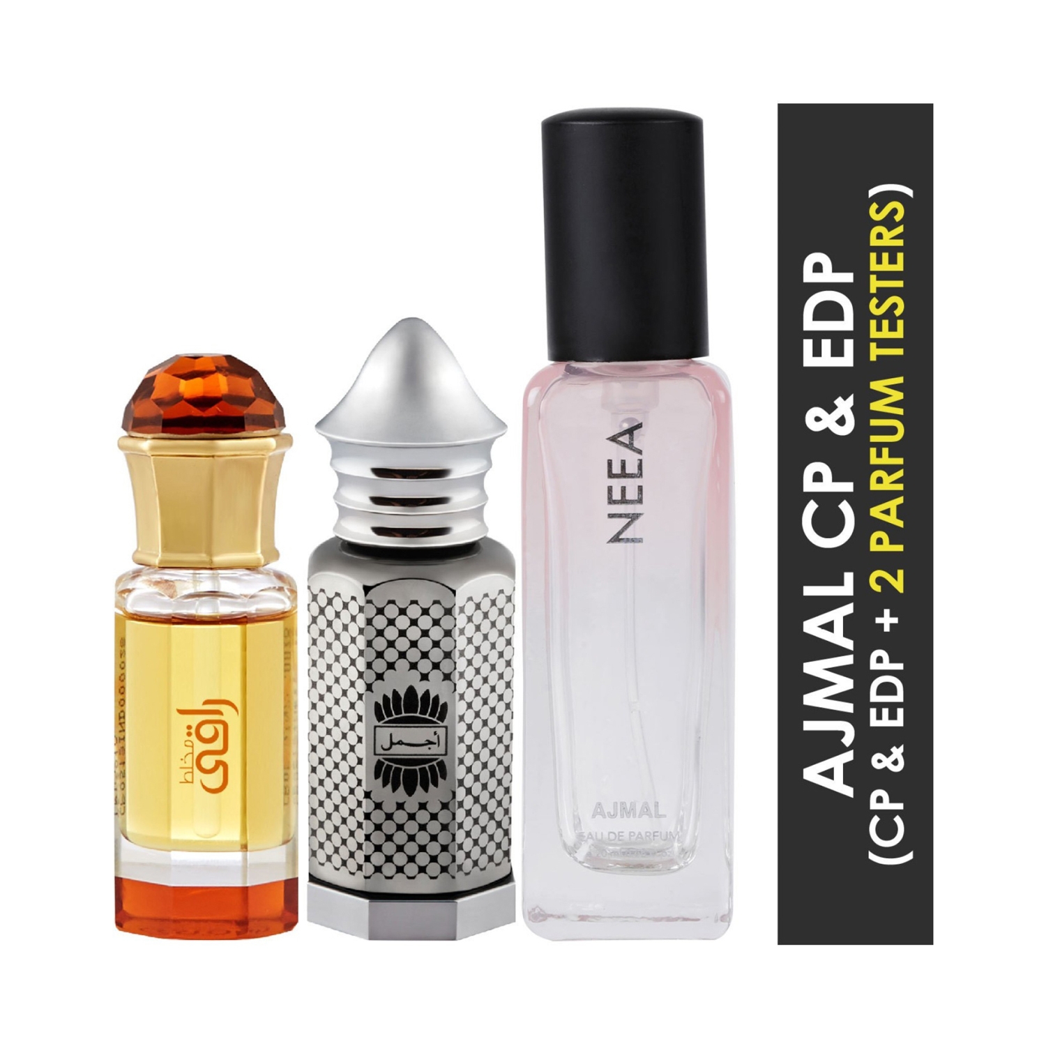 Ajmal | Ajmal Mukhallat Raaqi CP, Asher CP & Neea Eau De Parfum Combo Pack (3 Pcs)