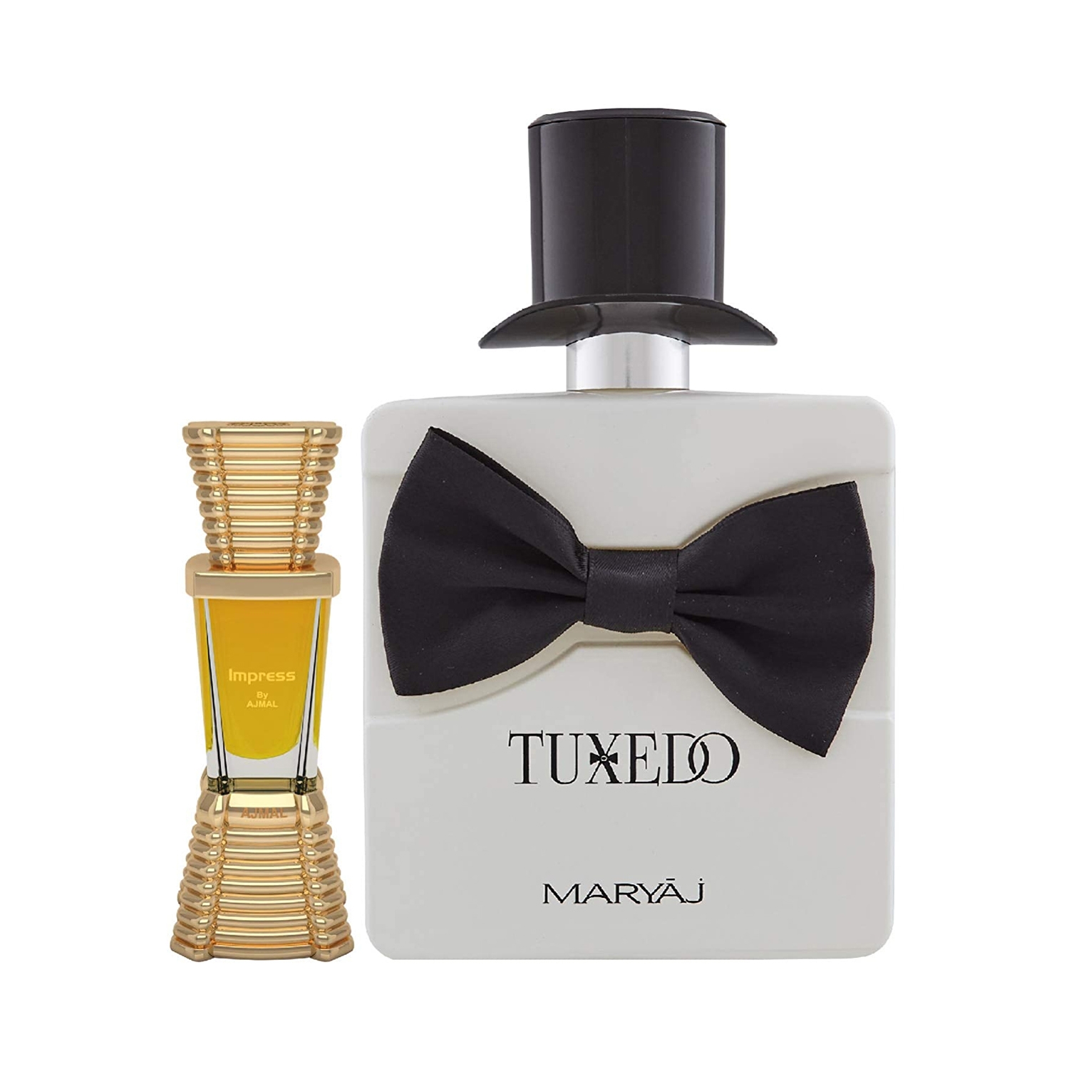 Ajmal | Ajmal Impress Concentrated Perfume Oil Citrus Attar And Maryaj Tuxedo Eau De Parfum Spicy Woody Perfume - (2Pcs)