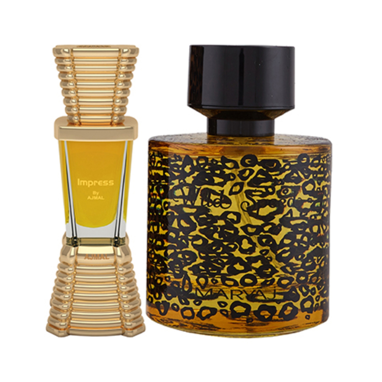 Ajmal | Ajmal Impress Concentrated Perfume Oil Citrus Attar And Maryaj Wild Speed Eau De Parfum Citrus Spicy Perfume - (2Pcs)