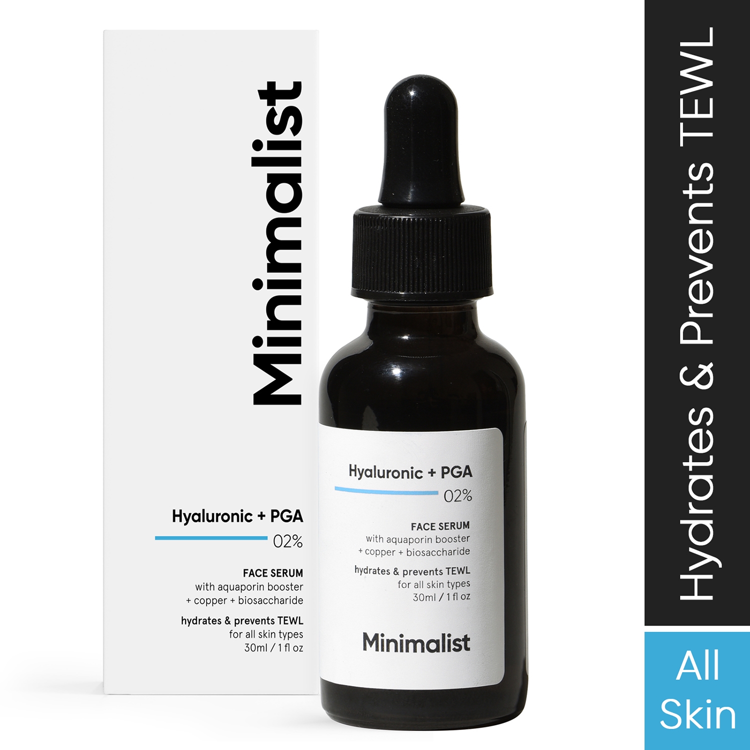 Minimalist | Minimalist 2% Hyaluronic Acid + PGA with Face Serum For Deep, Multilevel Hydration (30ml)