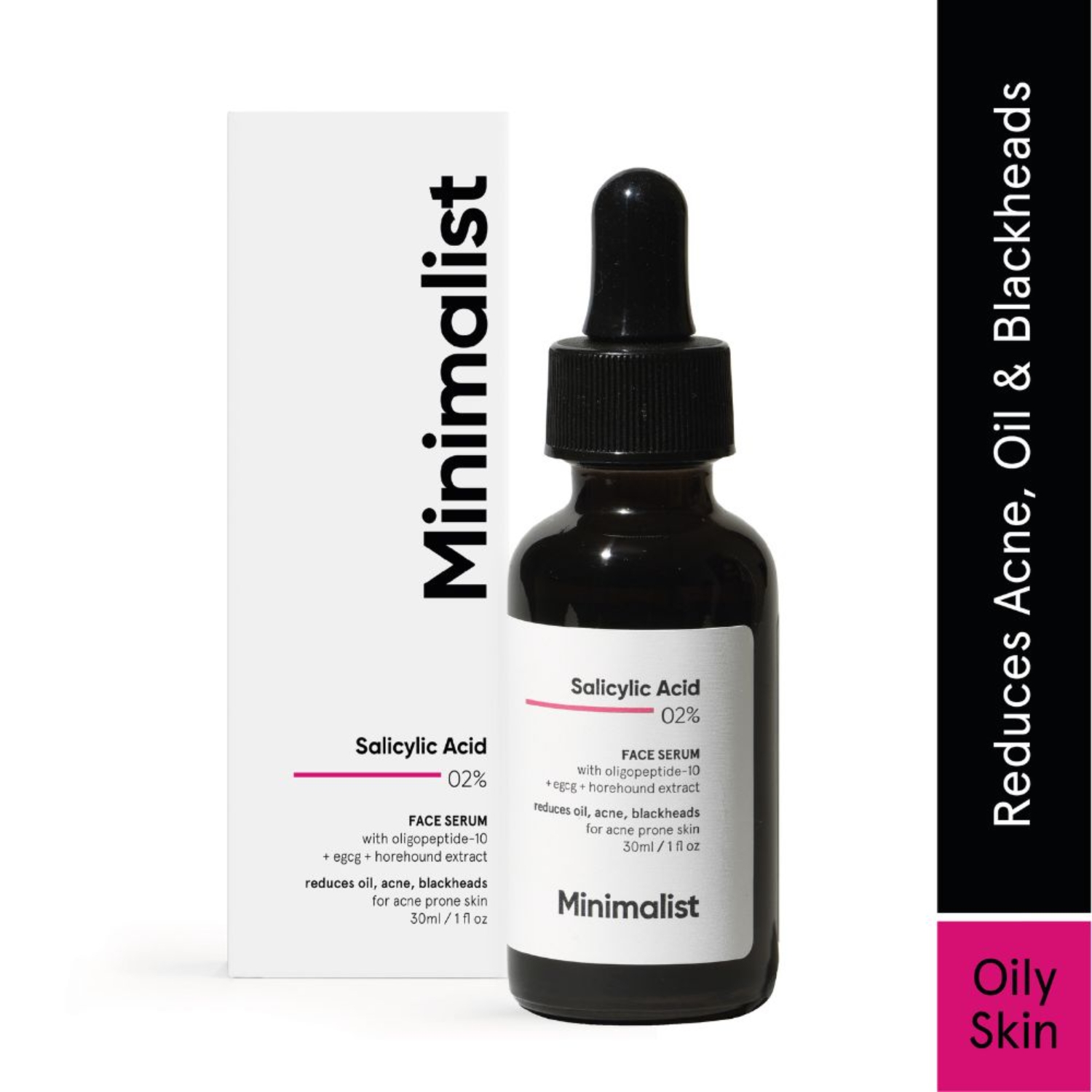 Minimalist | Minimalist 2% Salicylic Acid Face Serum Reduces Oil, Blackheads & Acne (30ml)