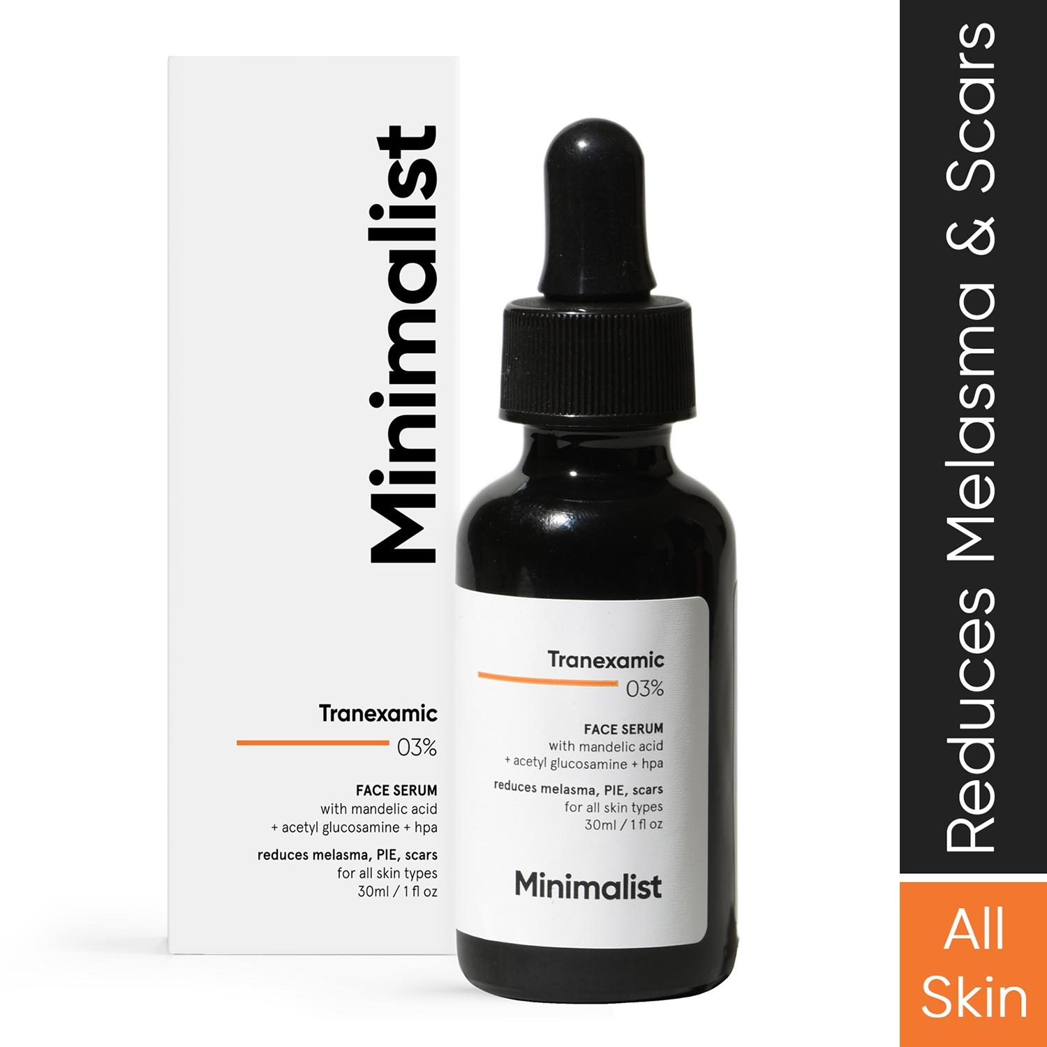 Minimalist | Minimalist 3% Tranexamic Acid Face Serum For Melasma- Acne Scars- Hyperpigmentation Or (PIH/PIE)
