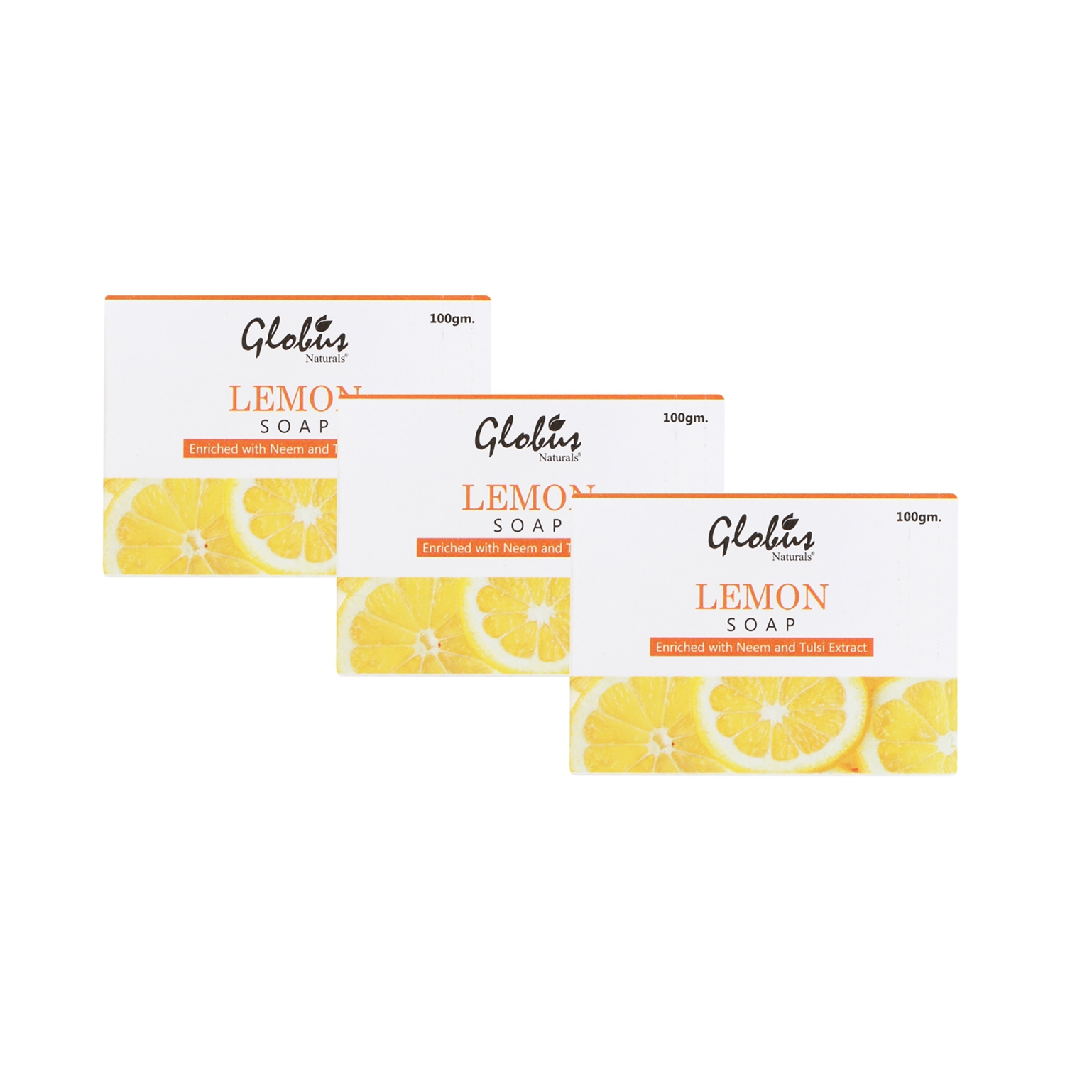 Globus Naturals | Globus Naturals Lemon Lightening Brightening Soap - (3Pcs)