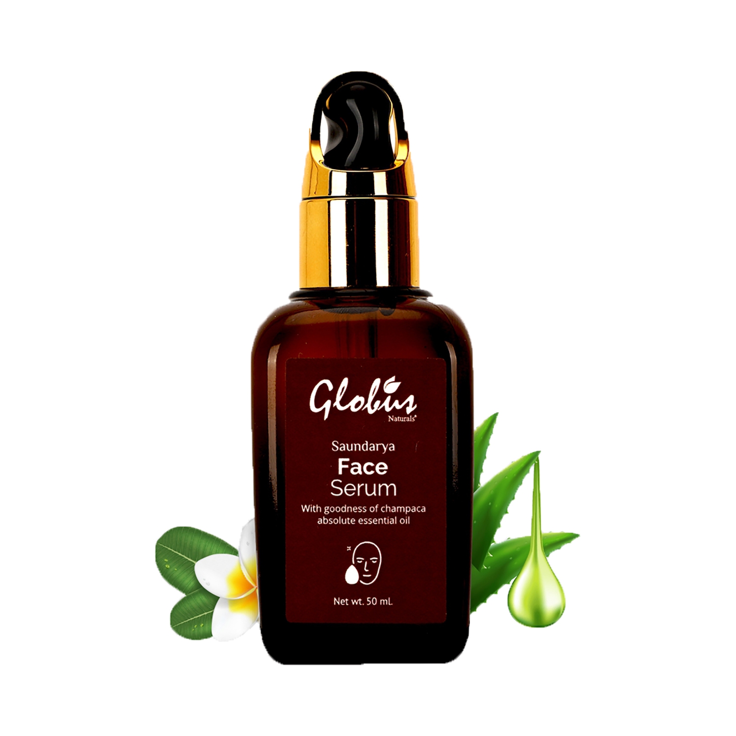 Globus Naturals Saundarya Face Serum With Goodness Of Champaca Absolute Essential Oil (30ml)