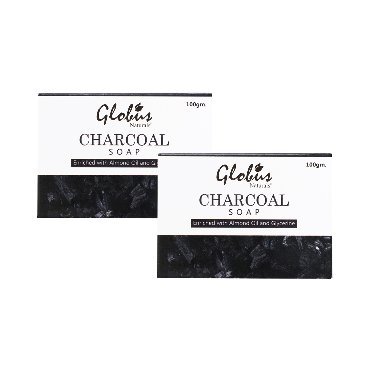 Globus Naturals | Globus Naturals Deep Cleaning & Exfoliating Activated Charcoal Soap - (2Pcs)