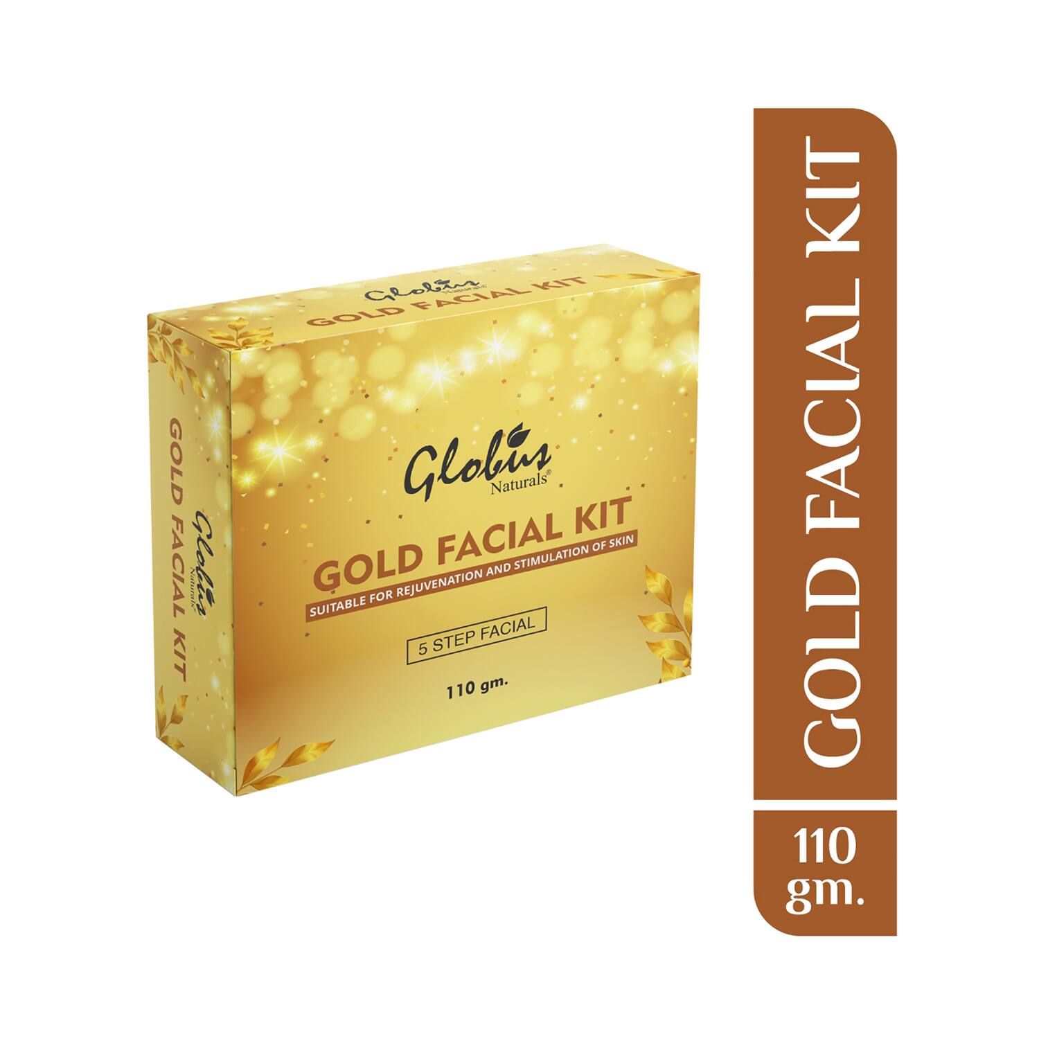 Globus Naturals | Globus Naturals Gold Facial Kit For Illuminating Skin 5 Step Bridal Radiance Kit (110g)