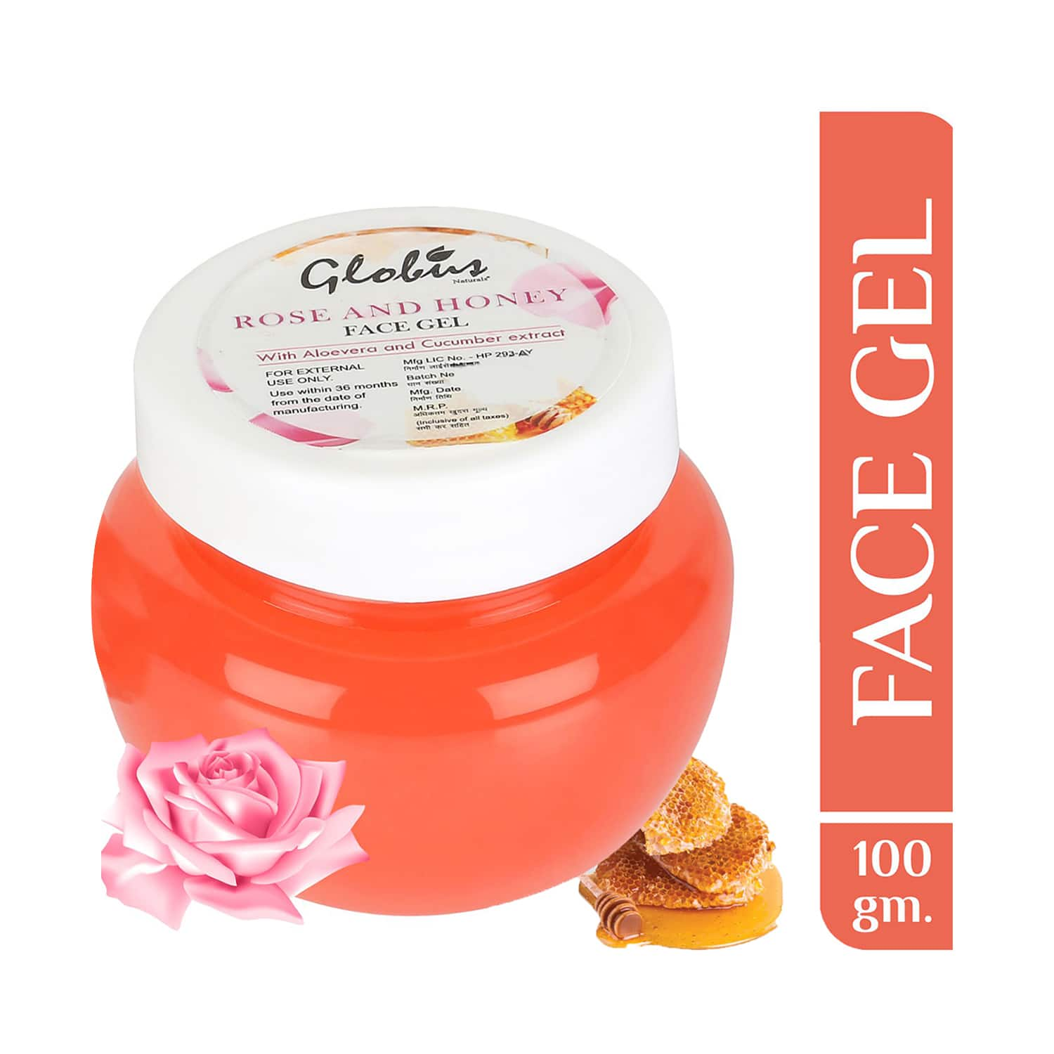 Globus Naturals | Globus Naturals Rose & Honey Face Gel (100g)