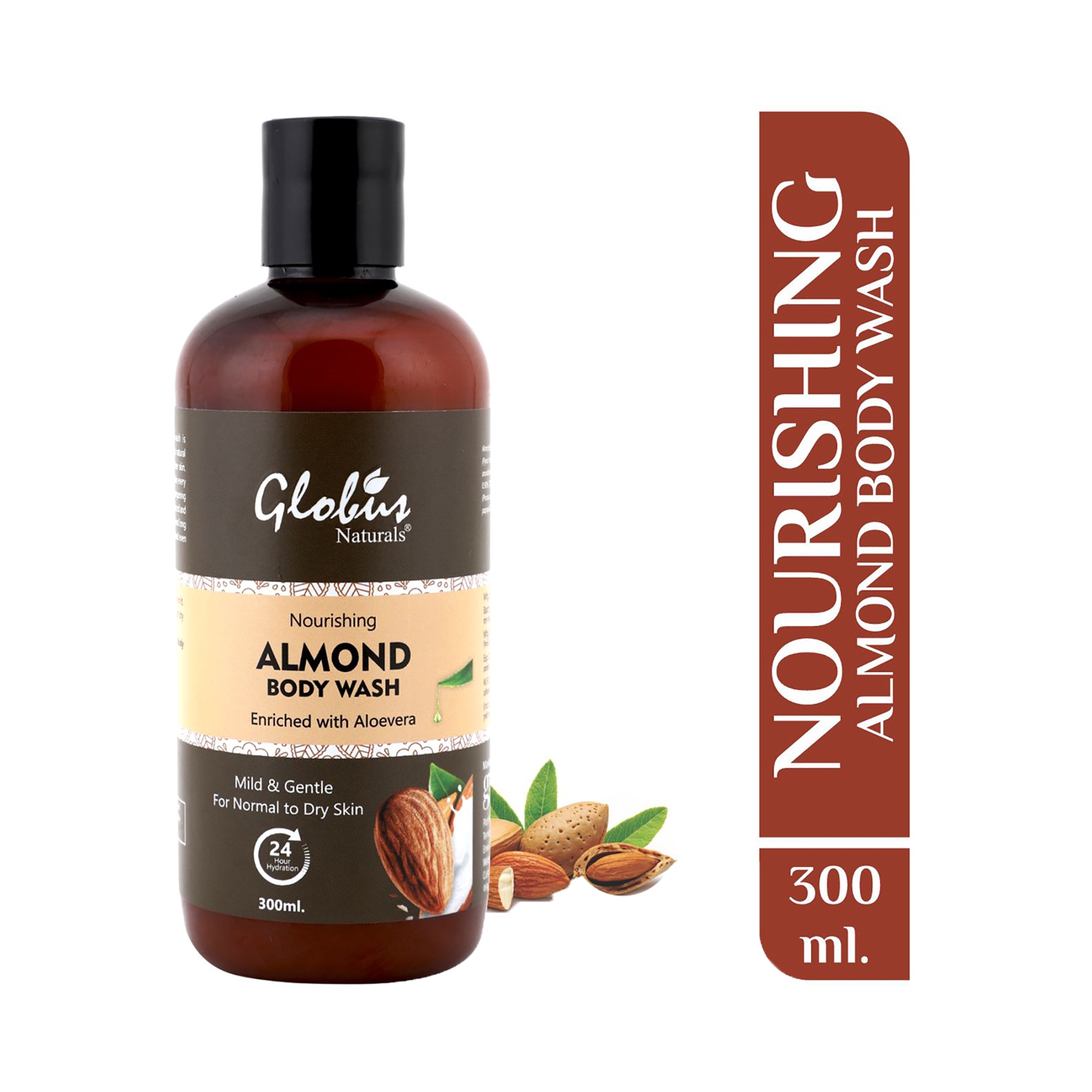 Globus Naturals | Globus Naturals Nourishing Almond Milk Body Wash (300ml)