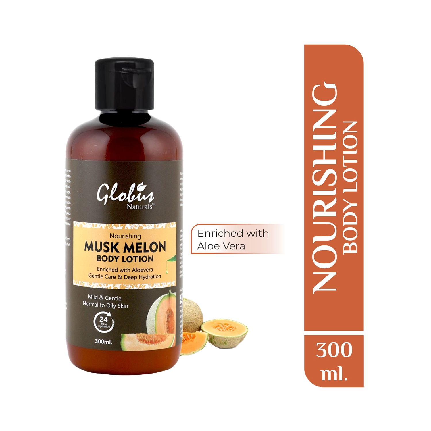 Globus Naturals | Globus Naturals Nourishing Muskmelon Body Lotion Enriched With Aloe Vera Gentle Care & Deep Hydration (300ml)