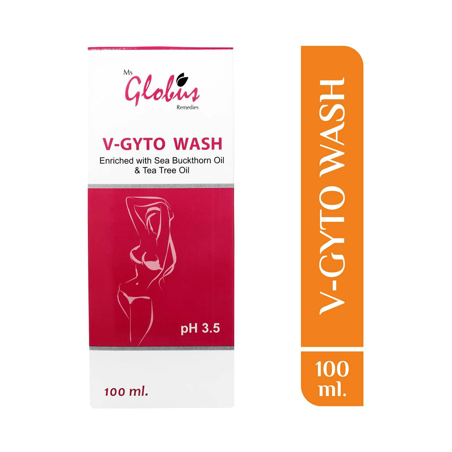 Globus Naturals | Globus Naturals V-Gyto Wash Enriched With Sea Buckthorn Oil & Tea Tree Oil (100ml)