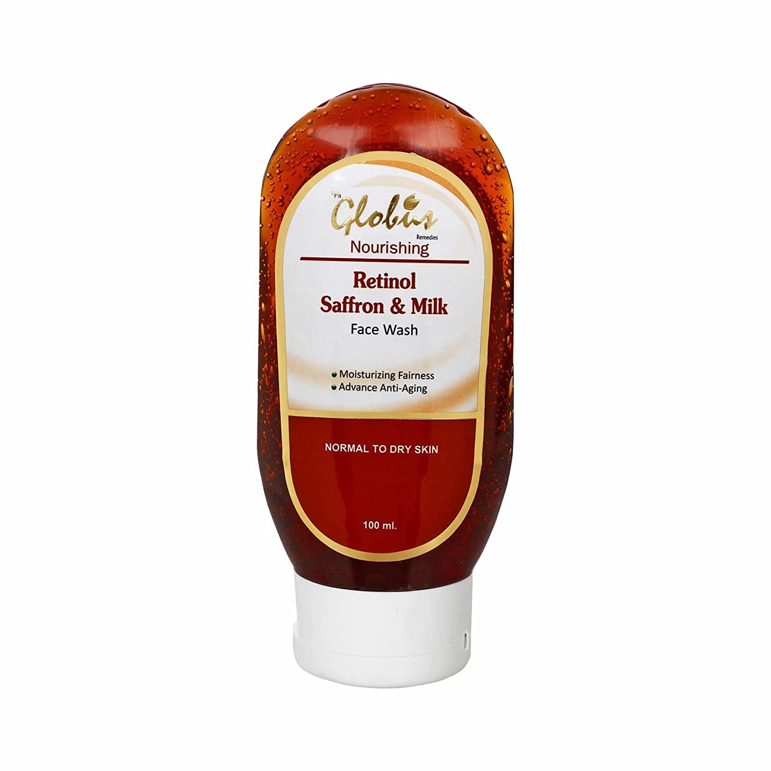 Globus Remedies | Globus Remedies Retinol Saffron & Milk Nourishing Face Wash (100ml)