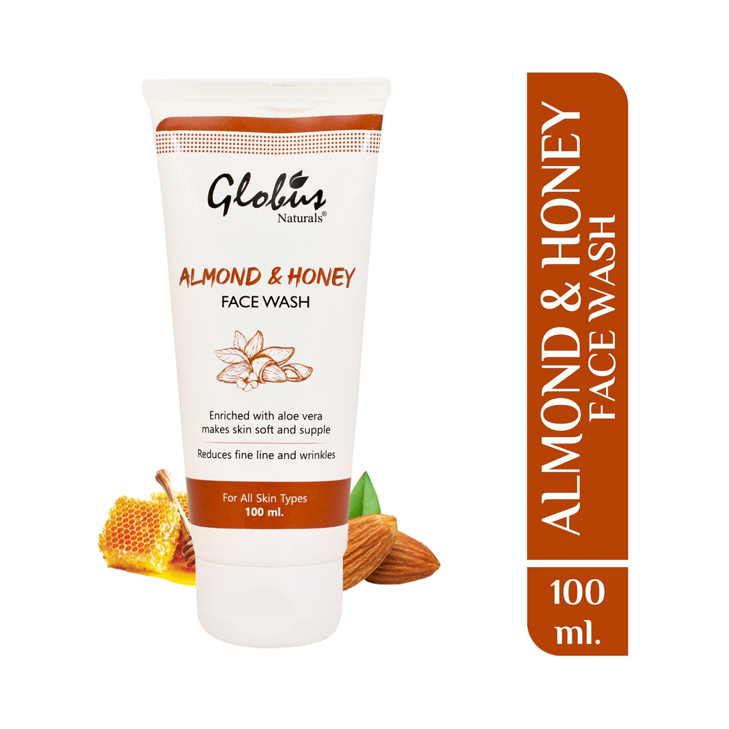 Globus Naturals | Globus Naturals Almond & Honey Gentle Face Wash (100ml)