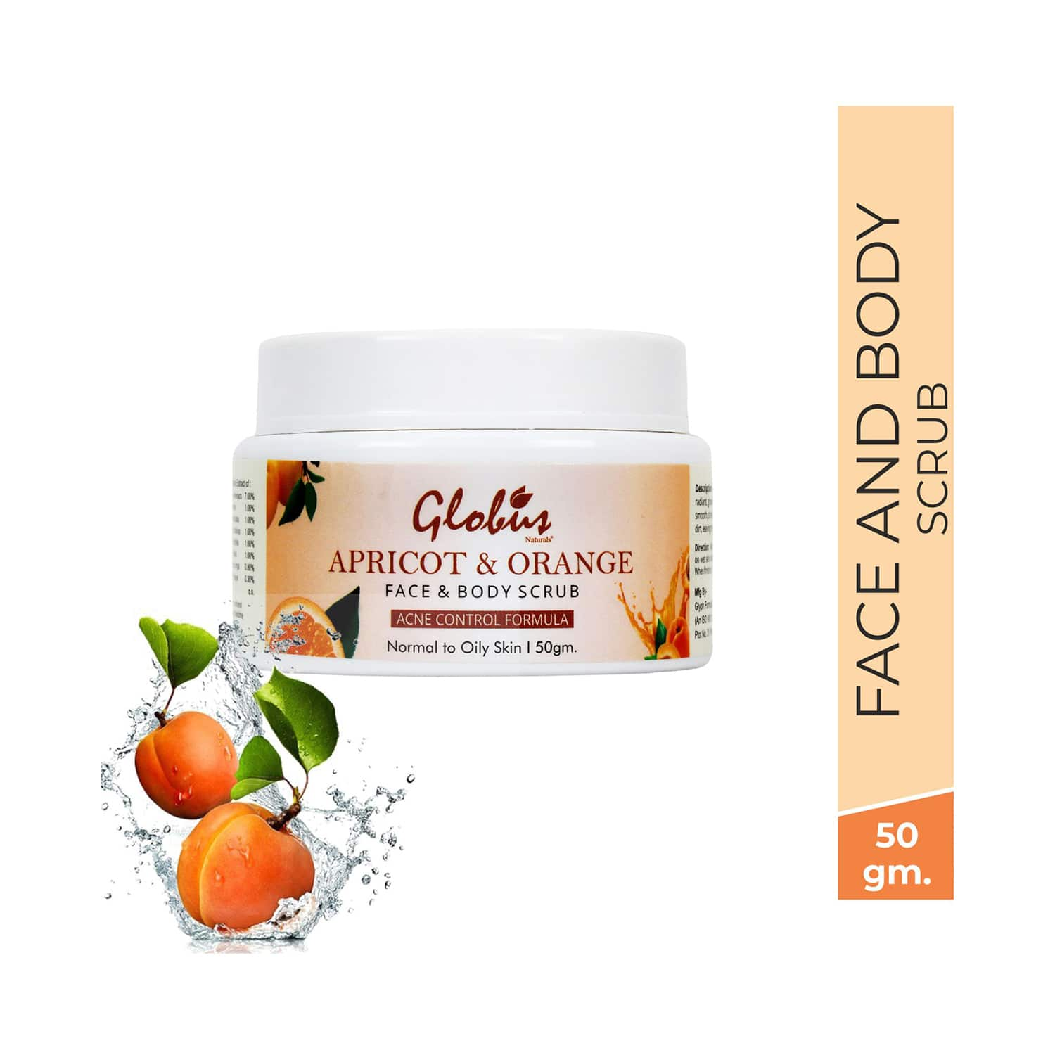 Globus Naturals | Globus Naturals Apricot Face & Body Scrub (50g)