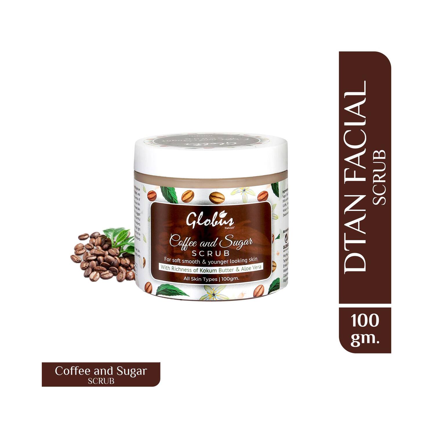 Globus Naturals | Globus Naturals Detoxifying Coffee And Sugar Scrub (100g)