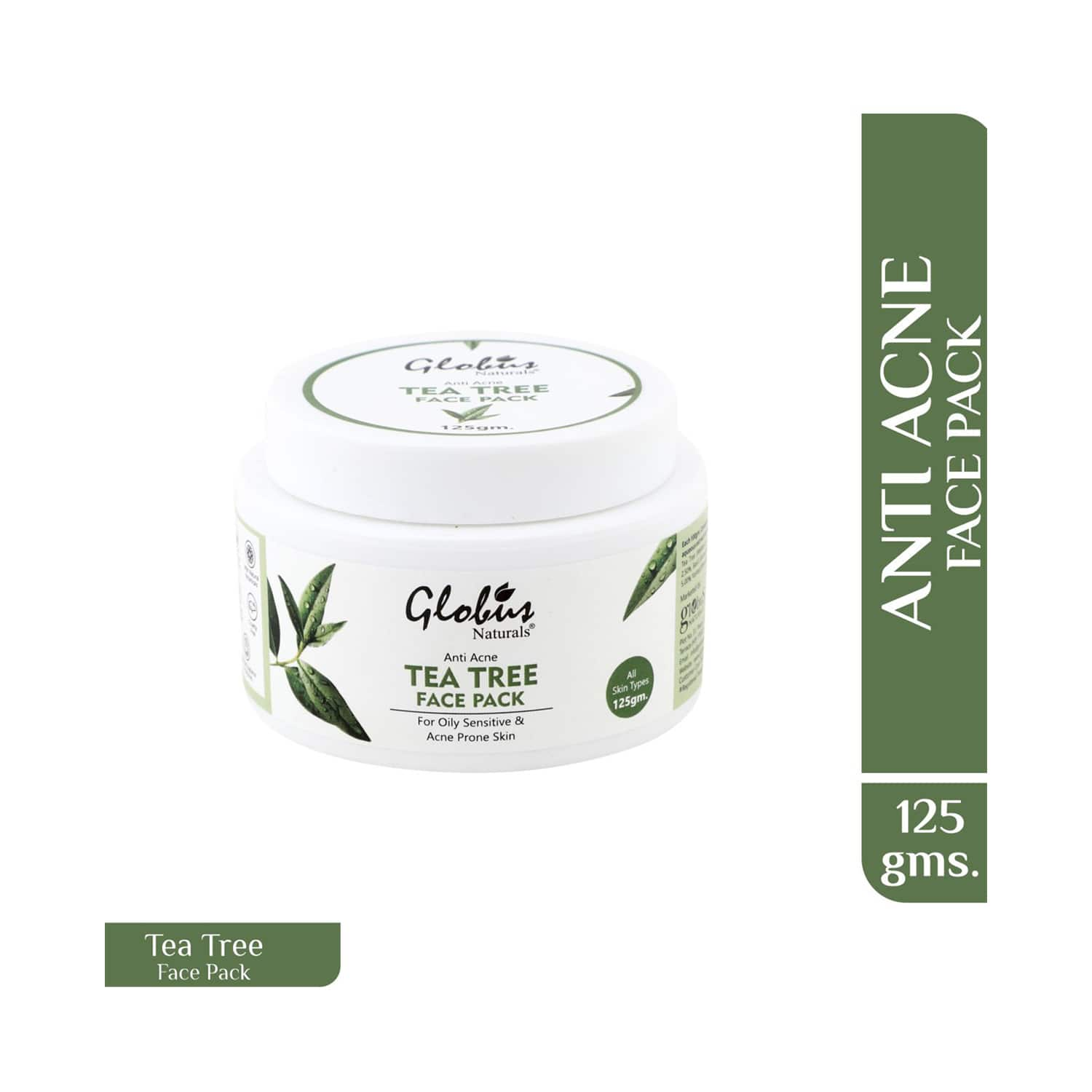 Globus Naturals | Globus Naturals Tea Tree Anti Acne Face Pack (125g)