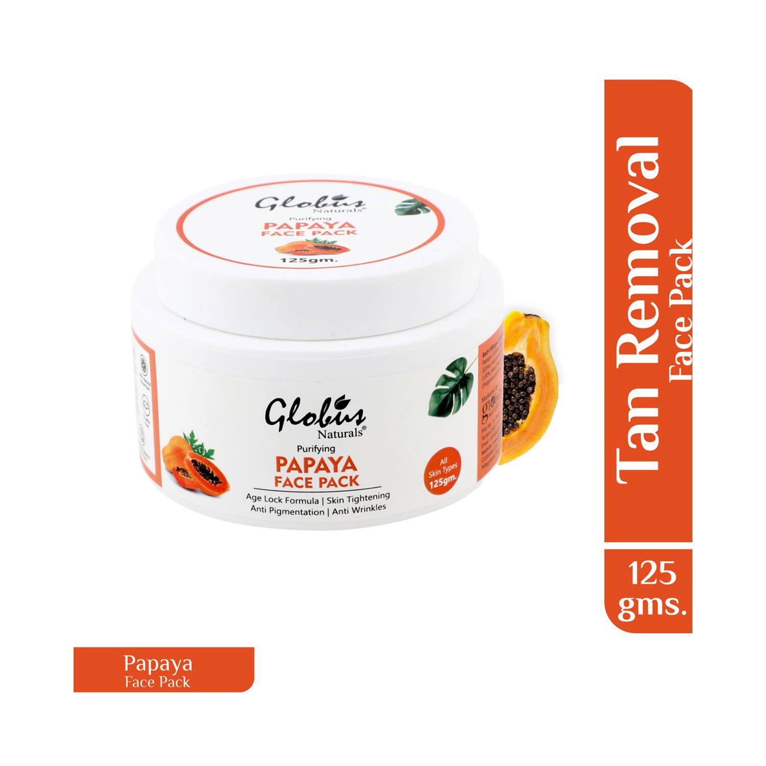 Globus Naturals | Globus Naturals Purifying Papaya Anti Aging Face Pack (125g)