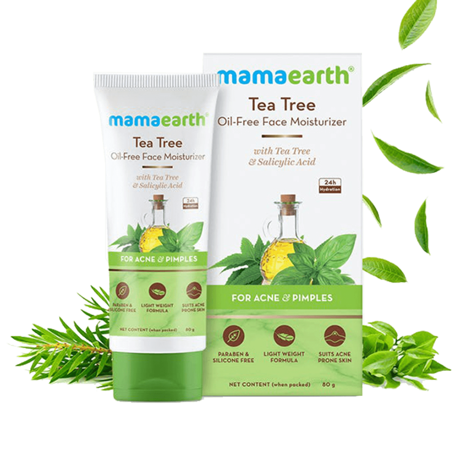 Mamaearth | Mamaearth Tea Tree Oil-Free Face Moisturizer (80g)