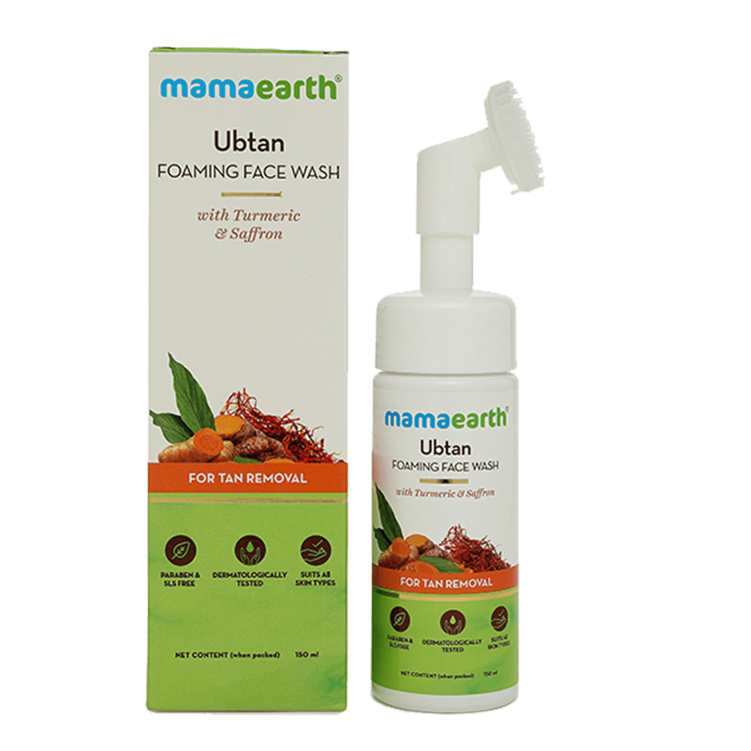 Mamaearth | Mamaearth Ubtan Foaming Face Wash with Turmeric & Saffron (150ml)