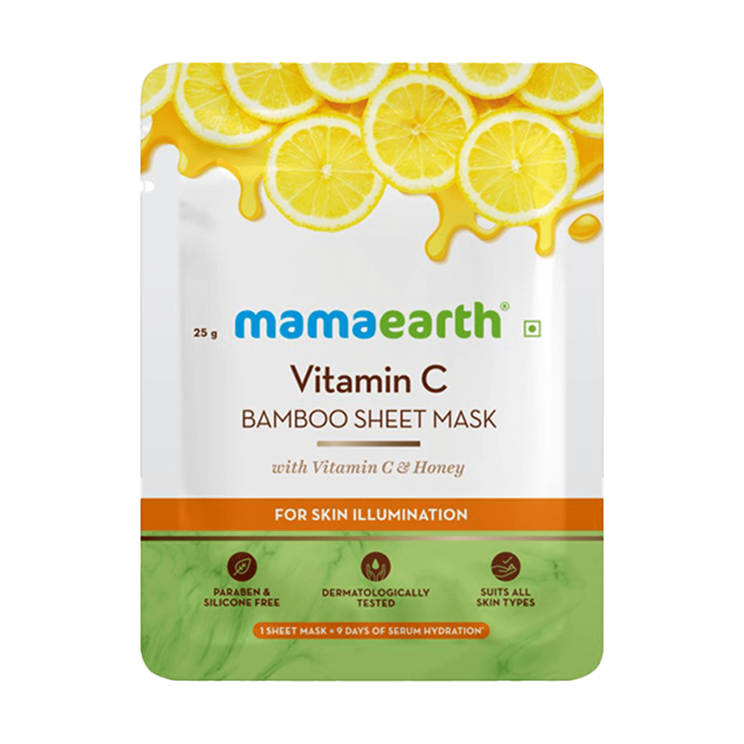 Mamaearth | Mamaearth Vitamin C Bamboo Sheet Mask with Vitamin C & Honey (25g)