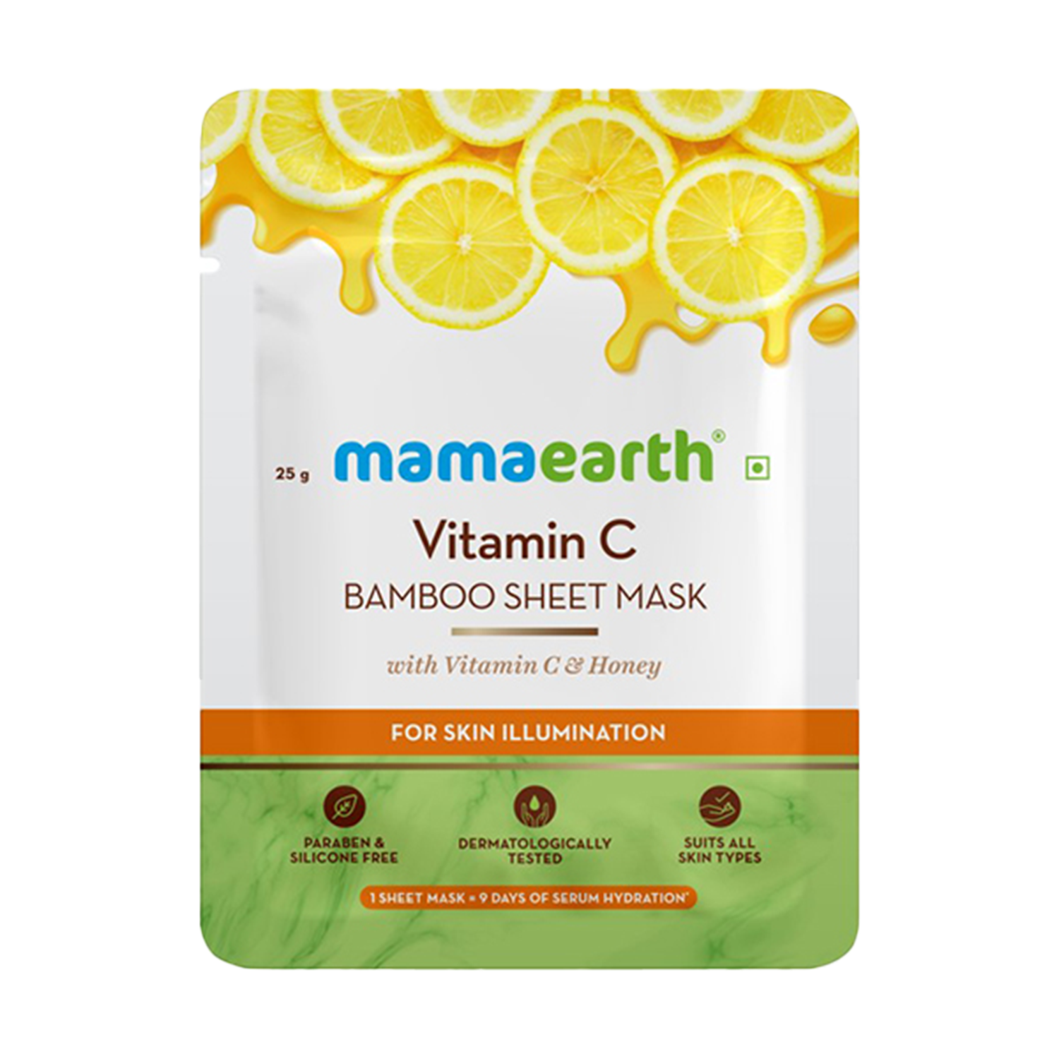 Mamaearth | Mamaearth Vitamin C Bamboo Sheet Mask with Vitamin C & Honey (25g)