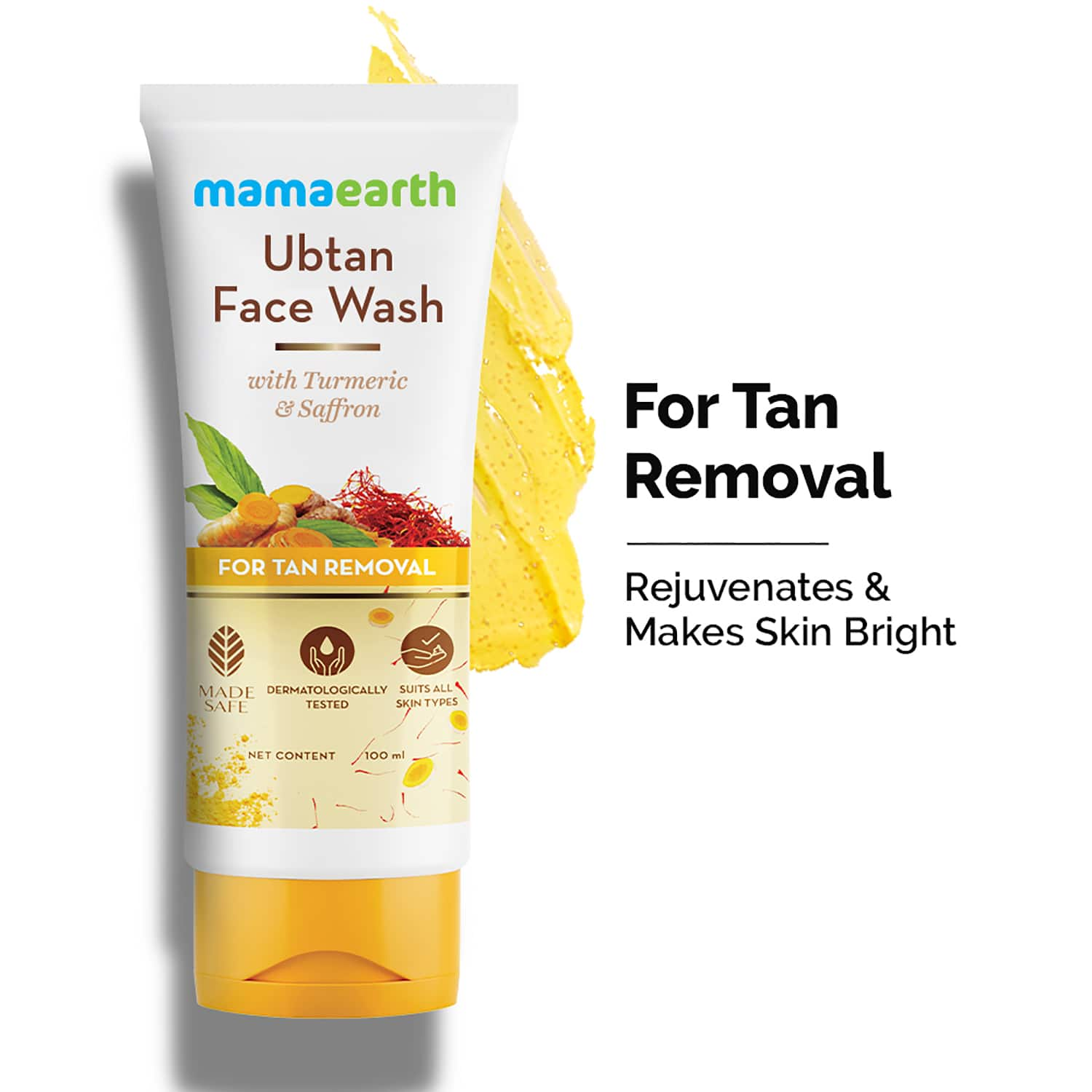 Mamaearth | Mamaearth Ubtan Facewash For Tan Removal (100ml)